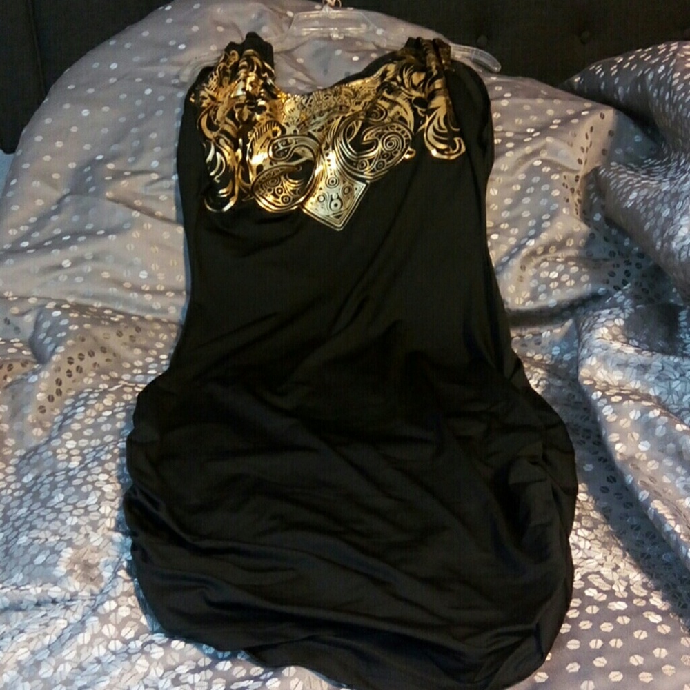 Short black Dereon dress